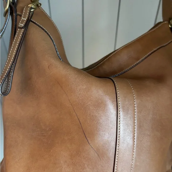 Coach Legacy Cross Body Bag 9325 Tan Brown Leather - Picture 5 of 7